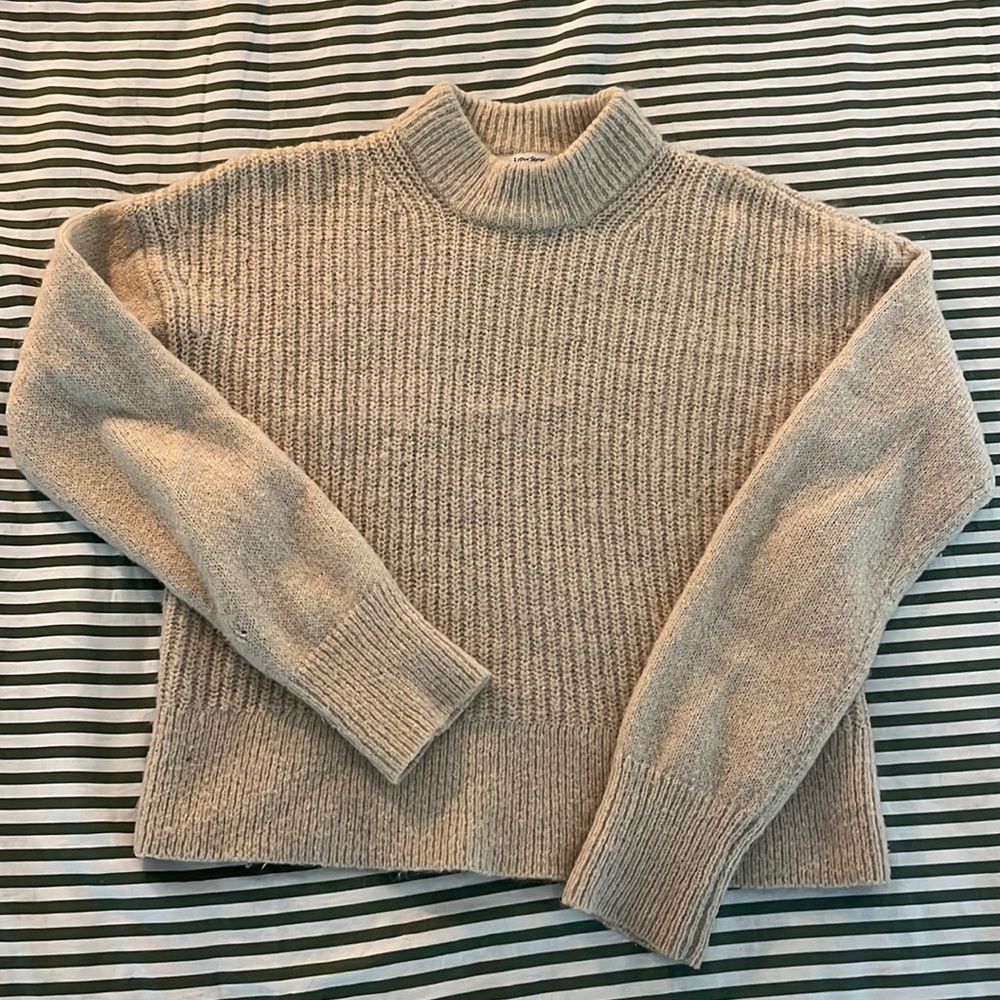 &Other stories mock neck Mohair sweater- Oatmeal size M